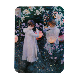 Carnation Lily Ro John Singer Sargent Art Magnet