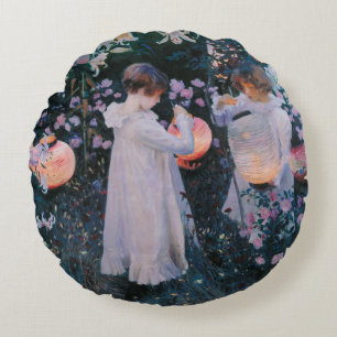 Carnation Lily Ro John Singer Sargent Art Rund Kudde