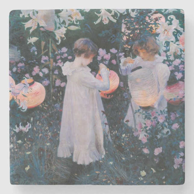 Carnation Lily Ro John Singer Sargent Art Stenunderlägg (Framsidan)