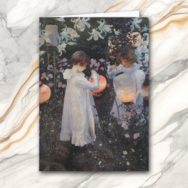 Carnation Lily Ro Sargent Greeting Card Kort (Skapare uppladdad)