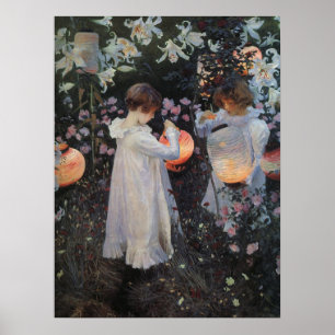 Carnation Lily Ro Sargent Print Poster