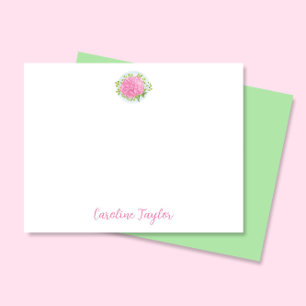 Carnation Rosa Januari Birkeland Flower Stationery Anteckningskort