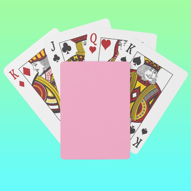 Carnation Rosa Solid Färg | Klassisk | ELEGANT Casinokort (Skapare uppladdad)