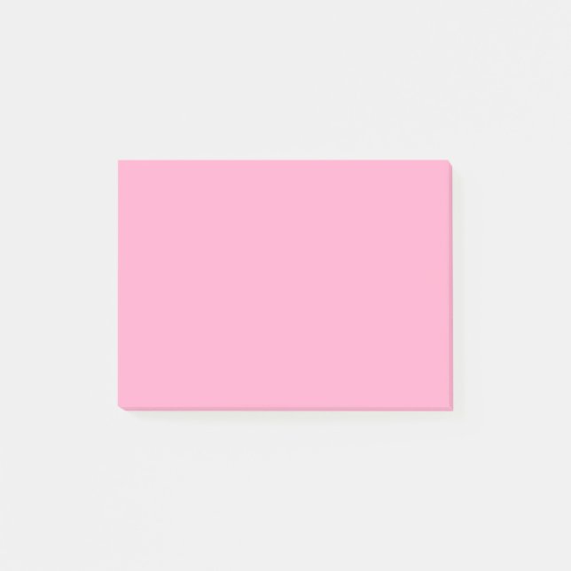 Carnation Rosa Solid Färg | Klassisk | ELEGANT Post-it Block (Framsida)