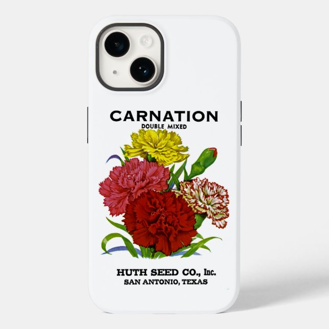 Carnation Vintage Seed Packet Fodral-Mate iPhone C (Baksida)
