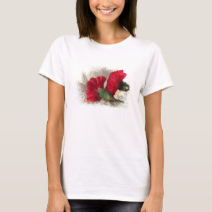 Carnations on Brocade T Shirt