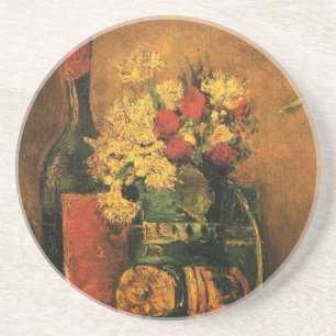 Carnations, Ro och ett Flaska av Vincent van Gogh Underlägg