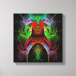 Carnaval Abstrakt Art Black and White Canvastryck