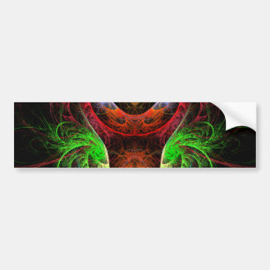 Carnaval Abstrakt Art Bumper Sticker Bildekal