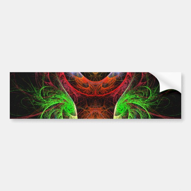 Carnaval Abstrakt Art Bumper Sticker Bildekal (Framsidan)