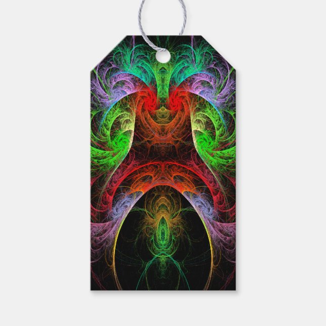 Carnaval Abstrakt Art Presentetikett (Framsidan)