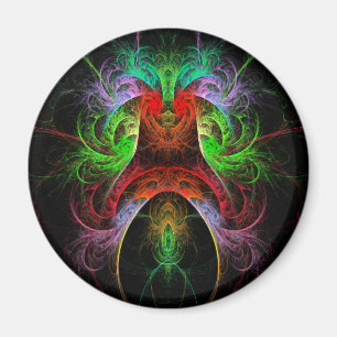 Carnaval Abstrakt Art Round Magnet