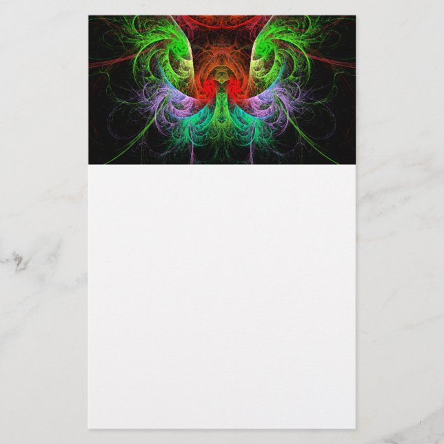 Carnaval Abstrakt Art Stationery Brevpapper (Framsida)