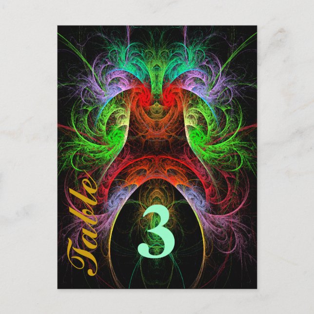 Carnaval Bordsnummer vykort (Framsida)