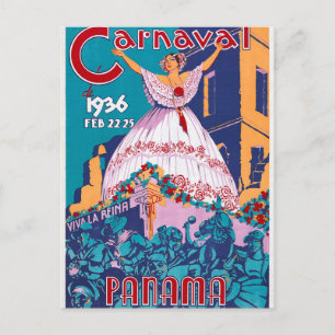 Carnaval de 1936, Feb. 22-25, Panama Vykort