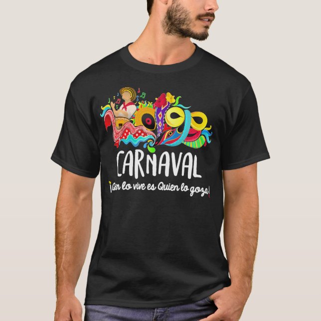 Carnaval de Barranquilla Marimonda T Shirt (Framsida)