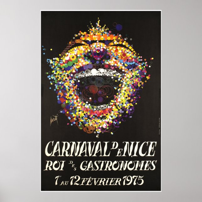 Carnaval de Nice, Roi des gastronomes, Poster (Framsidan)