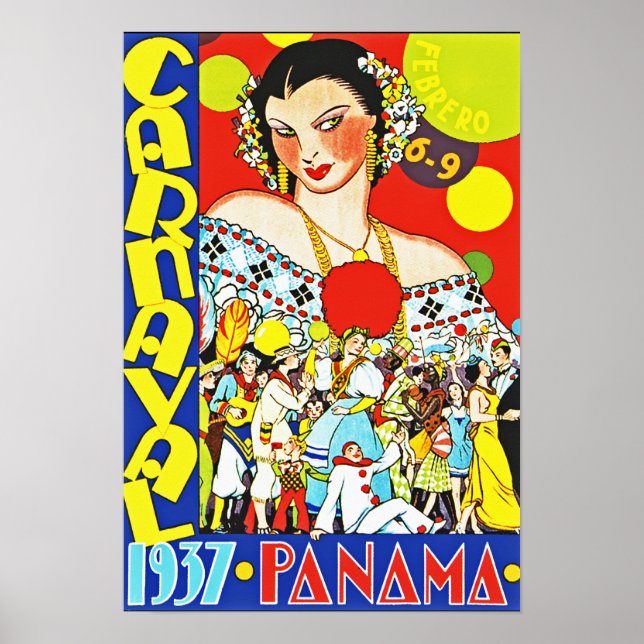 Carnaval i Panama Poster (Framsidan)