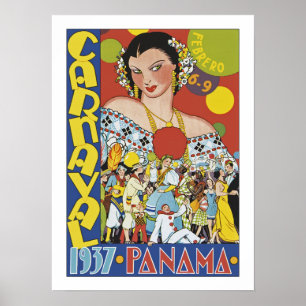 Carnaval i Panama Poster