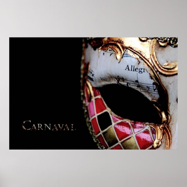 Carnaval - Italien - mask Poster (Framsidan)