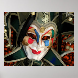 Carnaval maskerar poster