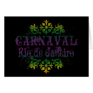 Carnaval Rio de Janeiro Hälsningskort