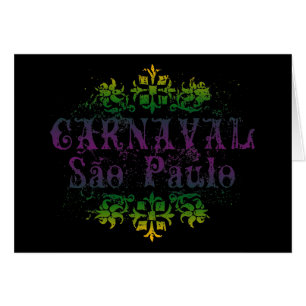 Carnaval Sao Paulo Hälsningskort