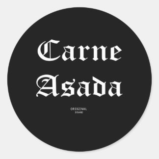 Carne Asada Runt Klistermärke