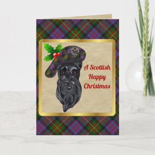 Carnegie Badge & Tartan Personlig Julafton Kort