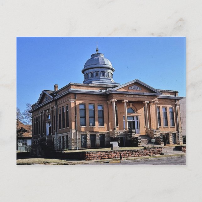 Carnegie Bibliotek, Guthrie, Oklahoma Vykort (Framsida)