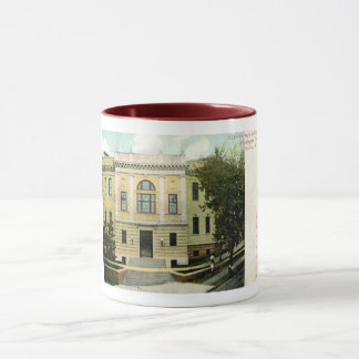 Carnegie Bibliotek, Yonkers, NY 1906 Vintage Mugg