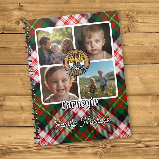 Carnegie familjefotokollage anteckningsbok (Skapare uppladdad)