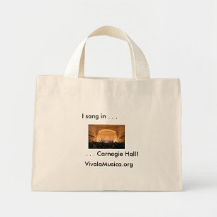 Carnegie Hall Canvas Bag Mini Tygkasse