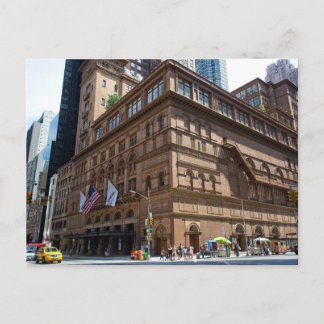 Carnegie Hall i New York City Vykort