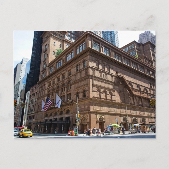 Carnegie Hall i New York City Vykort (Framsida)