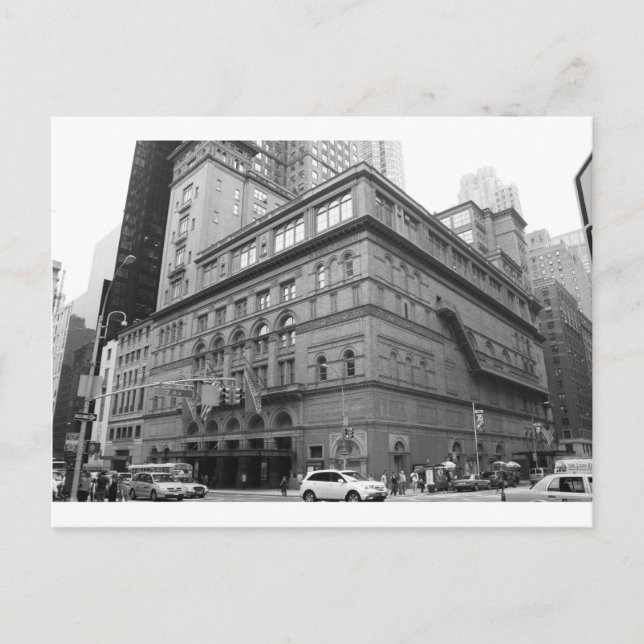 Carnegie Hall Vykort (Framsida)