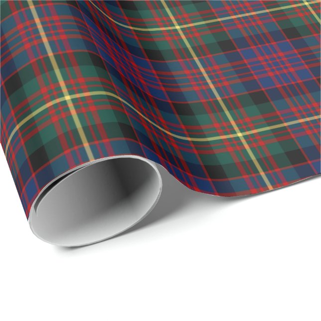 Carnegie Klan Tartan Presentpapper (Rullad Hörn)