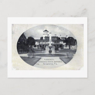 Carnegie Winter Home Fernandina Beach Florida Vykort
