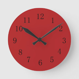 Carnelian Red Kitchen Clock Rund Klocka