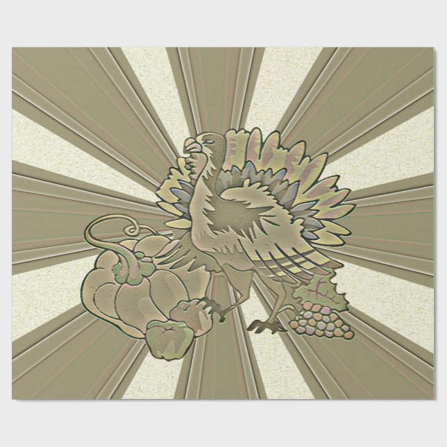 Carnerd Thanksgiving Turkiet - Presentpapper (Platt)