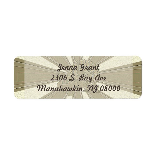 Carnerd Thanksgiving Turkiet - Returadress Etikett (Framsidan)