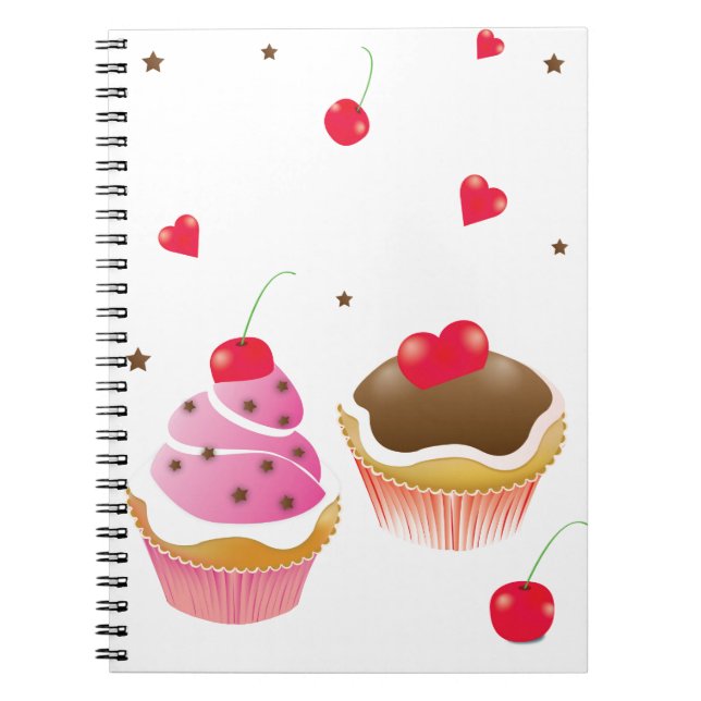 carnet "Amour de cupcakes" Anteckningsbok (Framsidan)