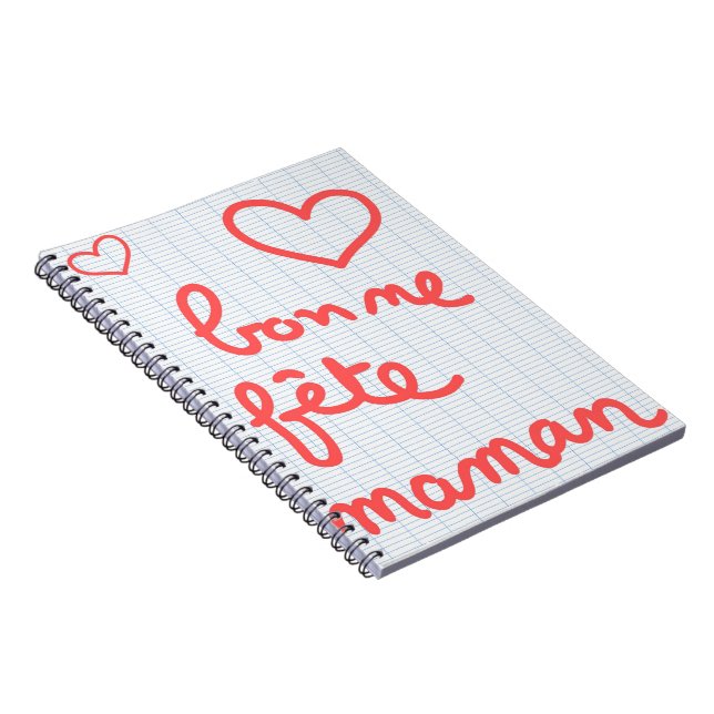 Carnet Bonne fête maman Anteckningsbok (Högra Sidan)