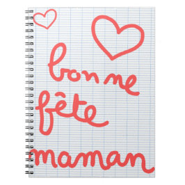 Carnet Bonne fête maman Anteckningsbok