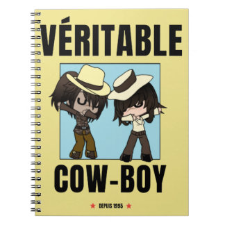 carnet "cowboy chibi " anteckningsbok