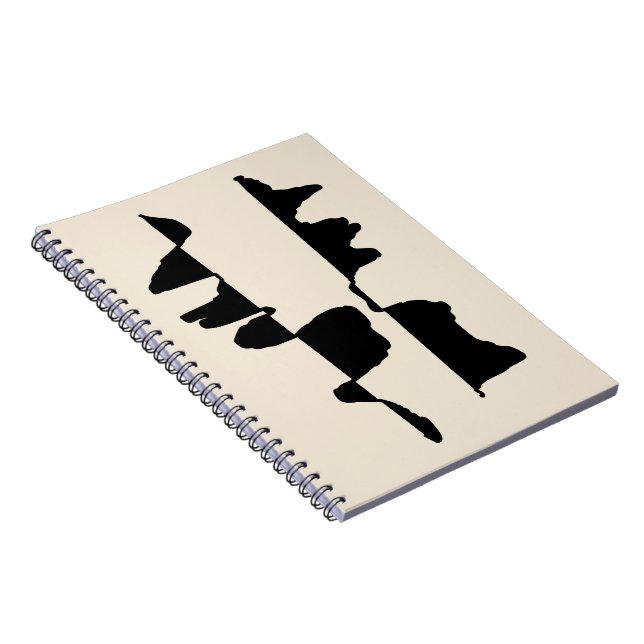 Carnet de Notes "Abstrait Dual Face" Anteckningsbok (Högra Sidan)