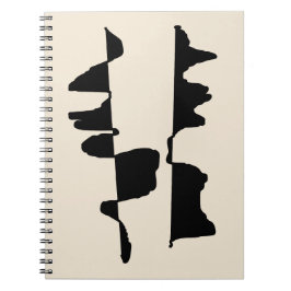 Carnet de Notes "Abstrait Dual Face" Anteckningsbok