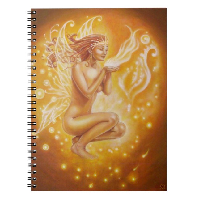Carnet "Fée du Feu" Anteckningsbok Med Spiral (Framsidan)
