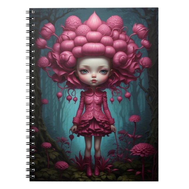 Carnet Fille Inspiration Mark Riden & Tim Burton Anteckningsbok (Framsidan)