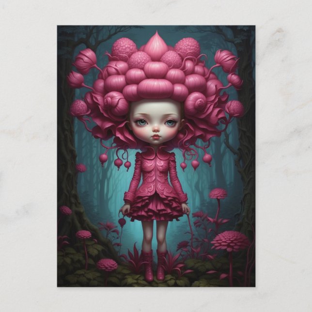 Carnet Fille Inspiration Mark Riden & Tim Burton Vykort (Framsida)